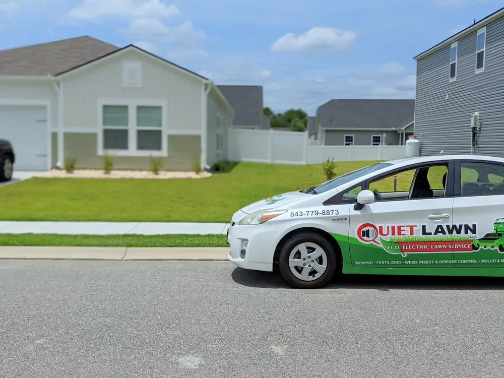Affordable yard cleanup service for homes in Longs, SC by Quiet Lawn
