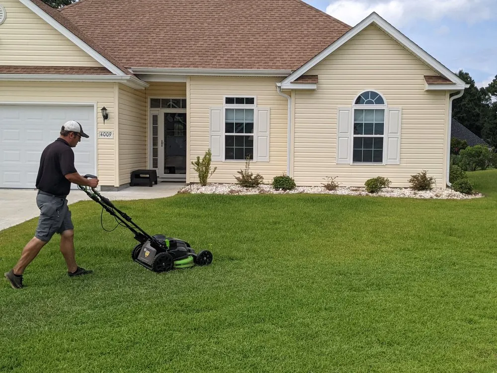 Affordable lawn care service for homes in Longs, SC by Quiet Lawn