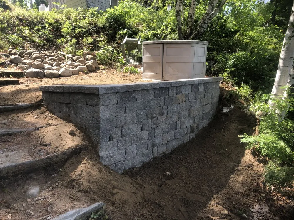 Custom garden landscaping in Westbrook, ME by Quinn's Stoneworks & Landscape