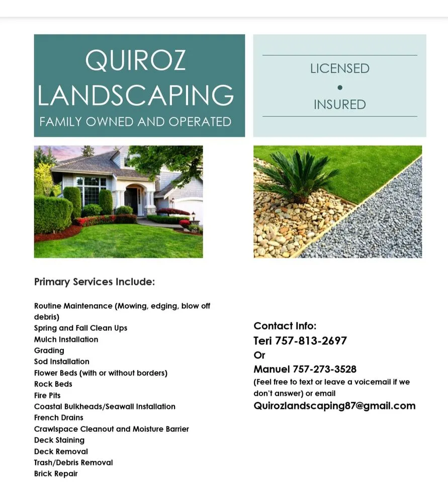 Expert yard maintenance in Chesapeake, VA - Quiroz Landscaping