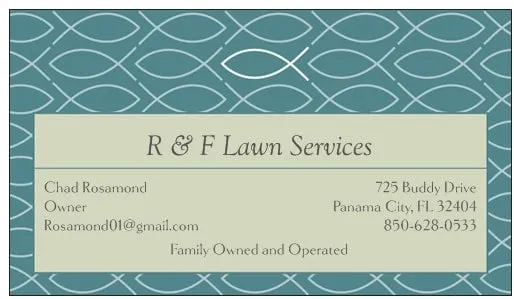 R & F Lawn Service Logo