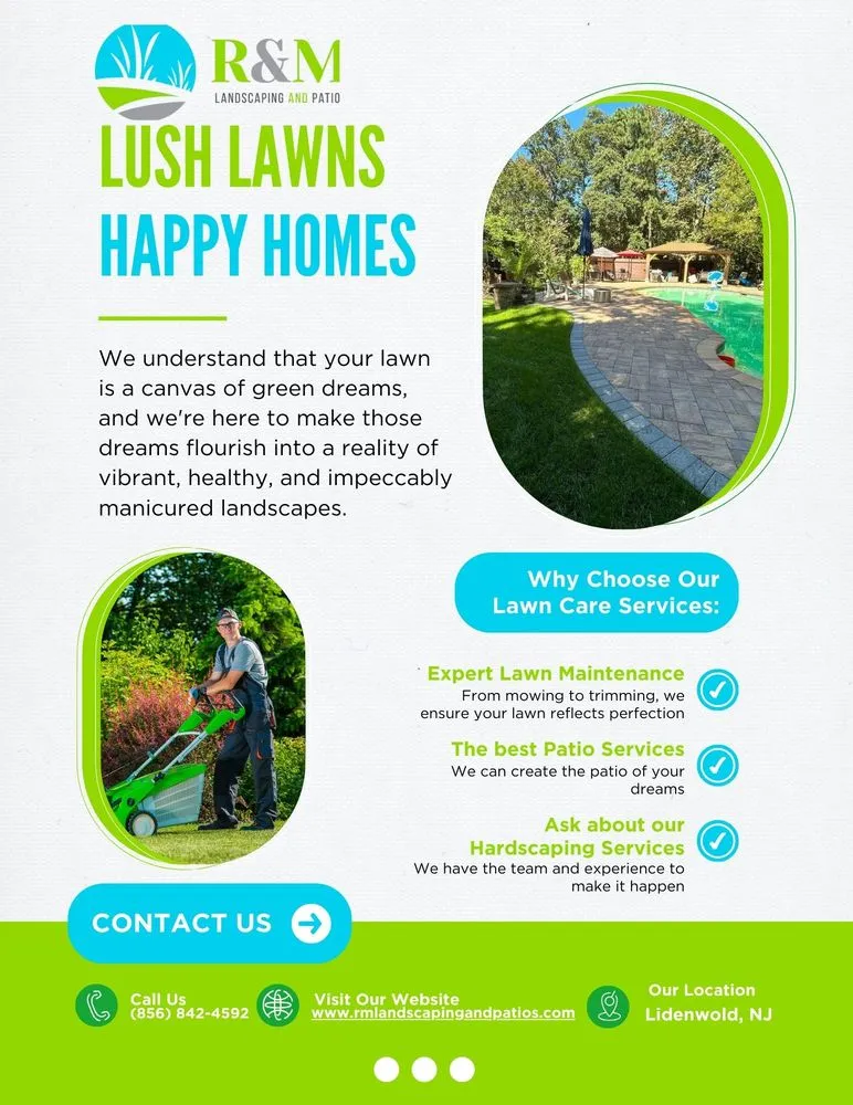 Reliable garden landscaping with custom design across Lindenwold, NJ - R & M Landscaping and Patios