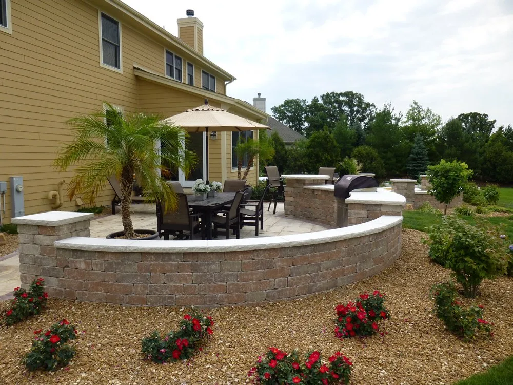 Affordable residential landscaping with custom design across Franksville, WI - R & R Enterprises