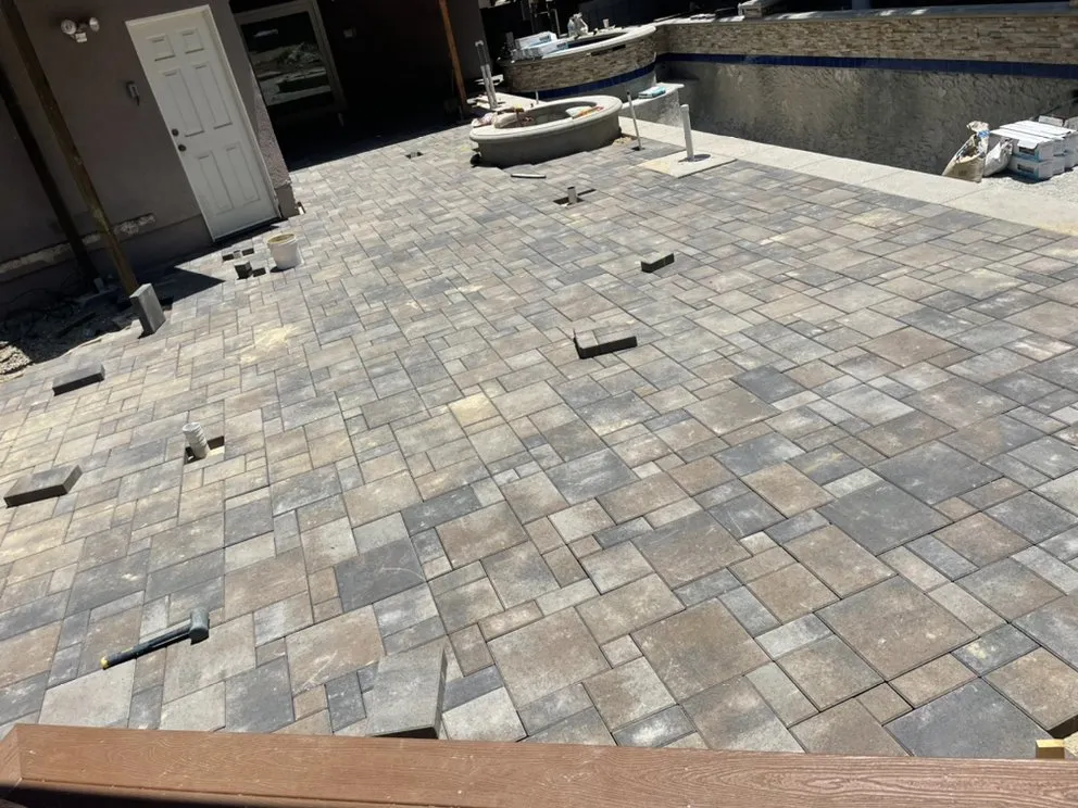 Custom landscape design in Santa Fe Springs, CA by R & R Pavers