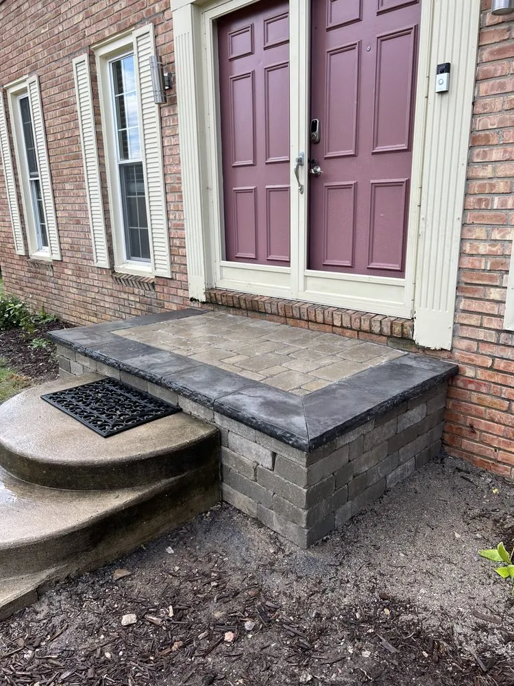 Custom landscape installation in Flint, MI - R A Hardscape
