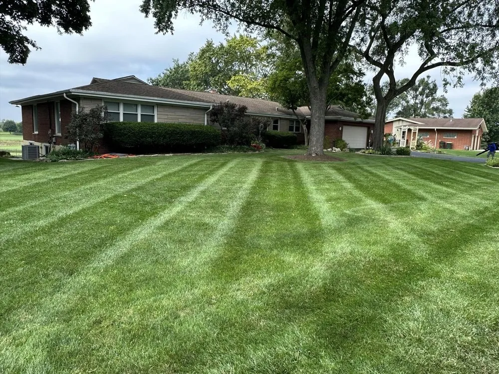 Custom outdoor landscaping with custom design in Wauconda, IL by R. Duran's Landscaping