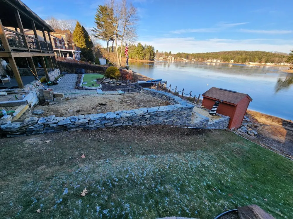 Expert landscape design for homes in North Brookfield, MA by R Faith Enterprises