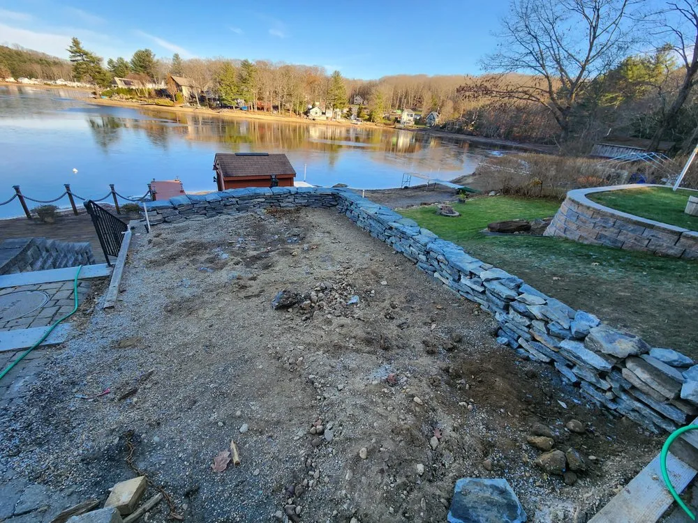 Custom landscaping services in North Brookfield, MA by R Faith Enterprises