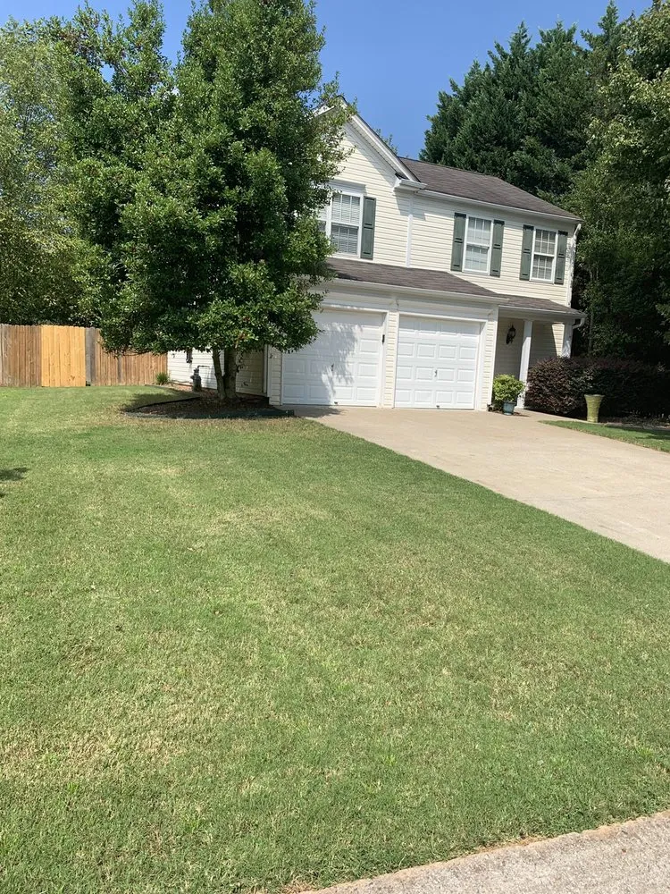 Professional garden landscaping with custom design in Waleska, GA by R Grassing Company