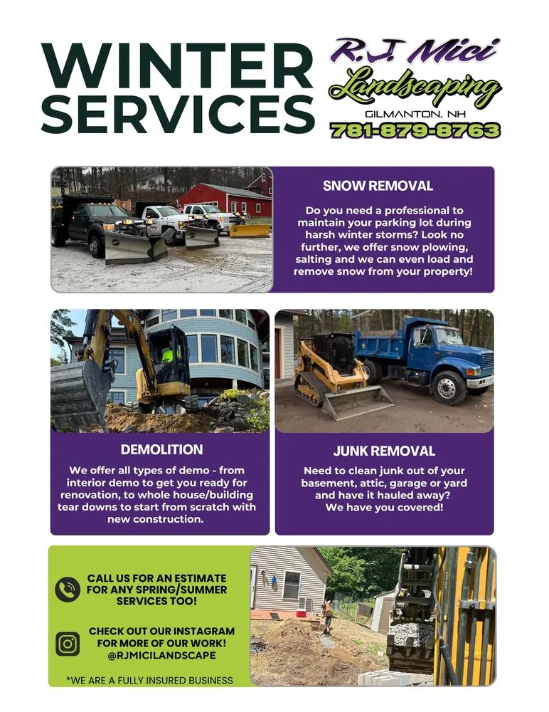 Reliable landscape design in Gilmanton, NH by R J Mici Landscaping