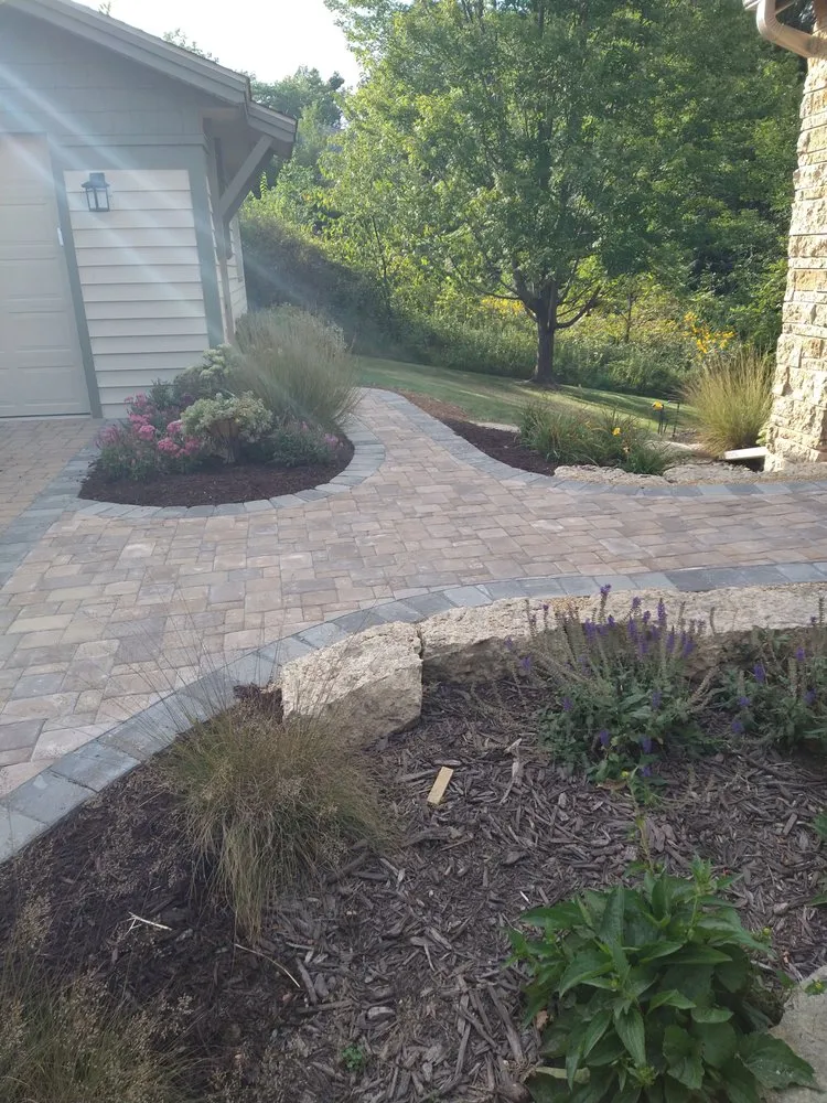 Professional outdoor landscaping for residential properties in Scales Mound, IL by R Landscaping