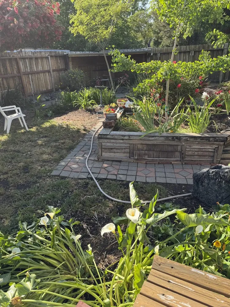 Professional outdoor landscaping with custom design in Healdsburg, CA by R V Landscaping And Construction