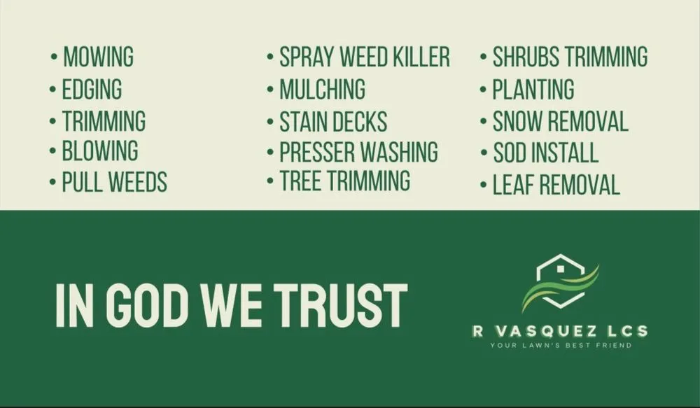 Reliable yard maintenance for beautiful yards in Arlington, TX by R Vasquez LCS