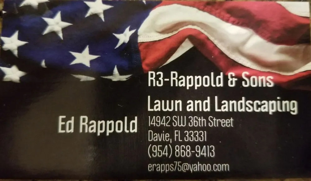 Local outdoor landscaping in Davie, FL by R3-Rappold & Sons Lawn and Landscaping