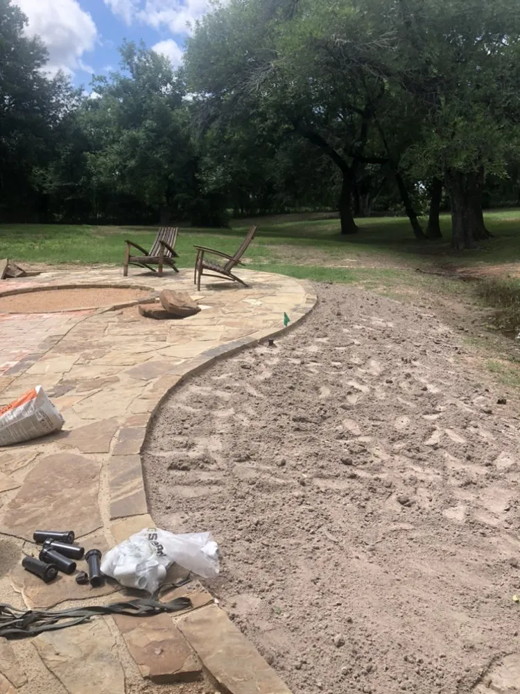 Custom landscape installation with custom design in Katy, TX by RA Landscaping & sprinklers
