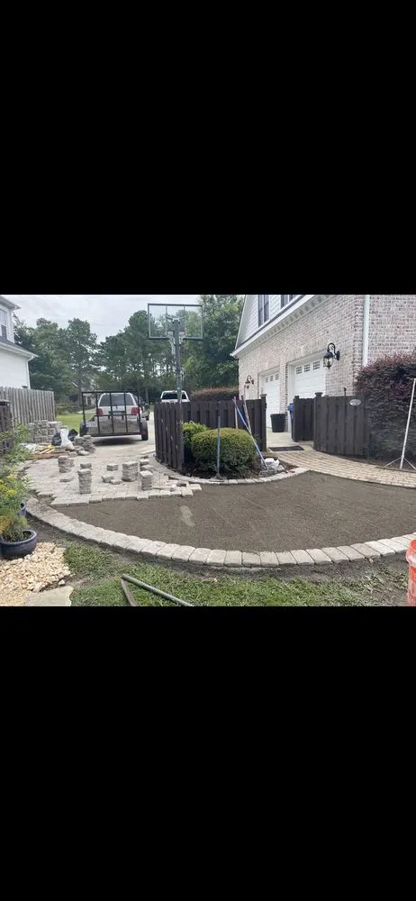 Custom landscape design with custom design in Leland, NC by RA Landscaping Maintenance Service