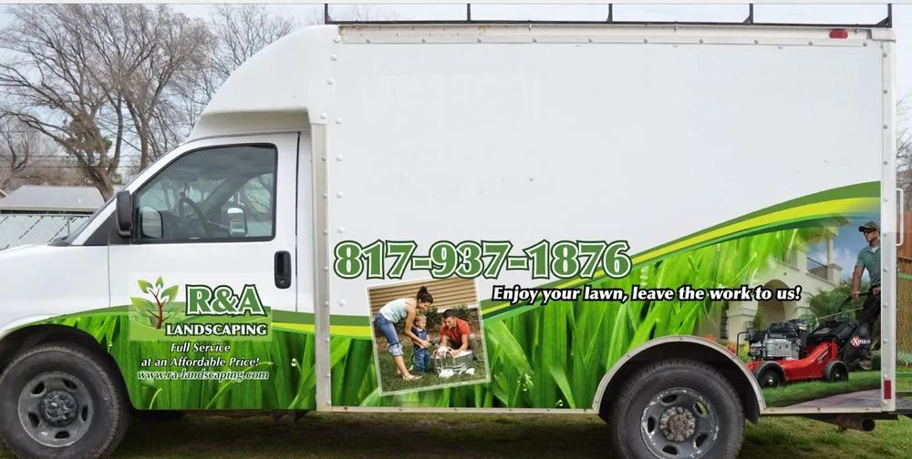 Professional yard maintenance for beautiful yards in Watauga, TX by R&A Landscaping