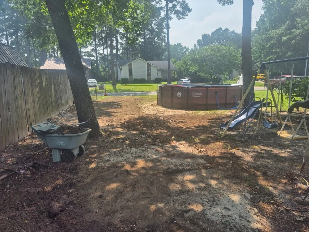 Custom garden landscaping near you in Fayetteville, NC by Radbrick Lawn Care