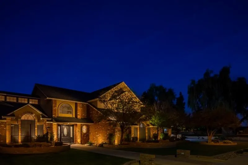 Professional landscape installation near you in Southington, OH by Radd Lighting