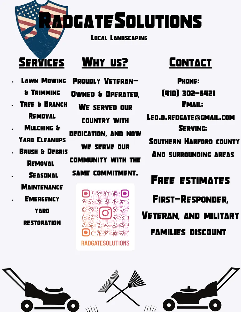 Professional garden landscaping in Baldwin, MD by Radgate Solutions