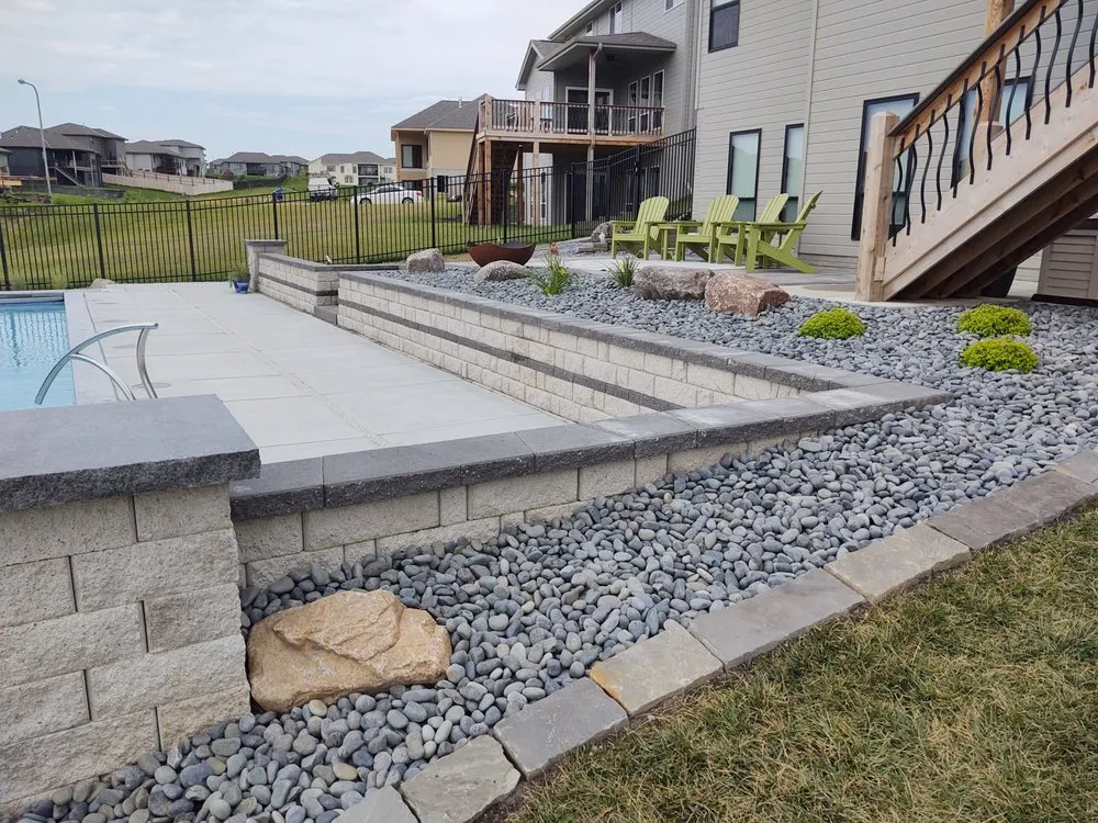 Expert lawn mowing service for homes in Gretna, NE by Radik Landscape Construction