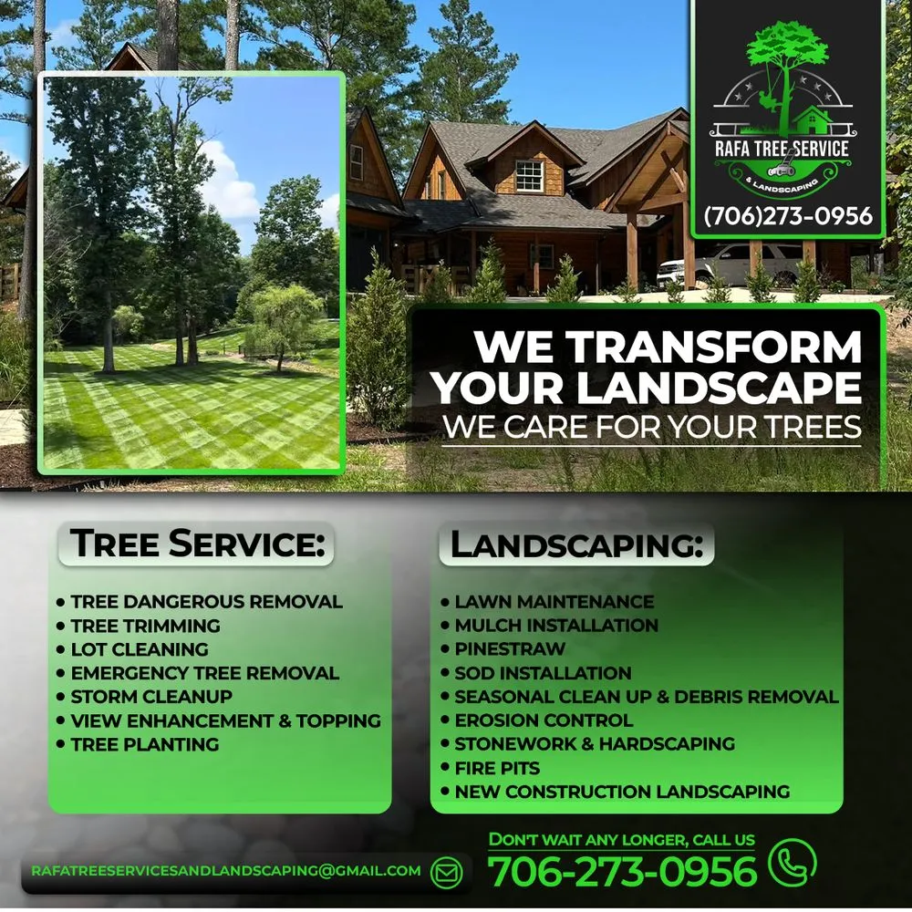 Top-rated garden landscaping experts serving Blue Ridge, GA - Rafa Tree Services and Landscaping