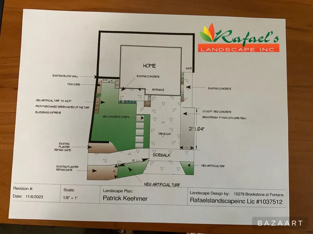 Top-rated garden landscaping in Rialto, CA - Rafael's Landscape