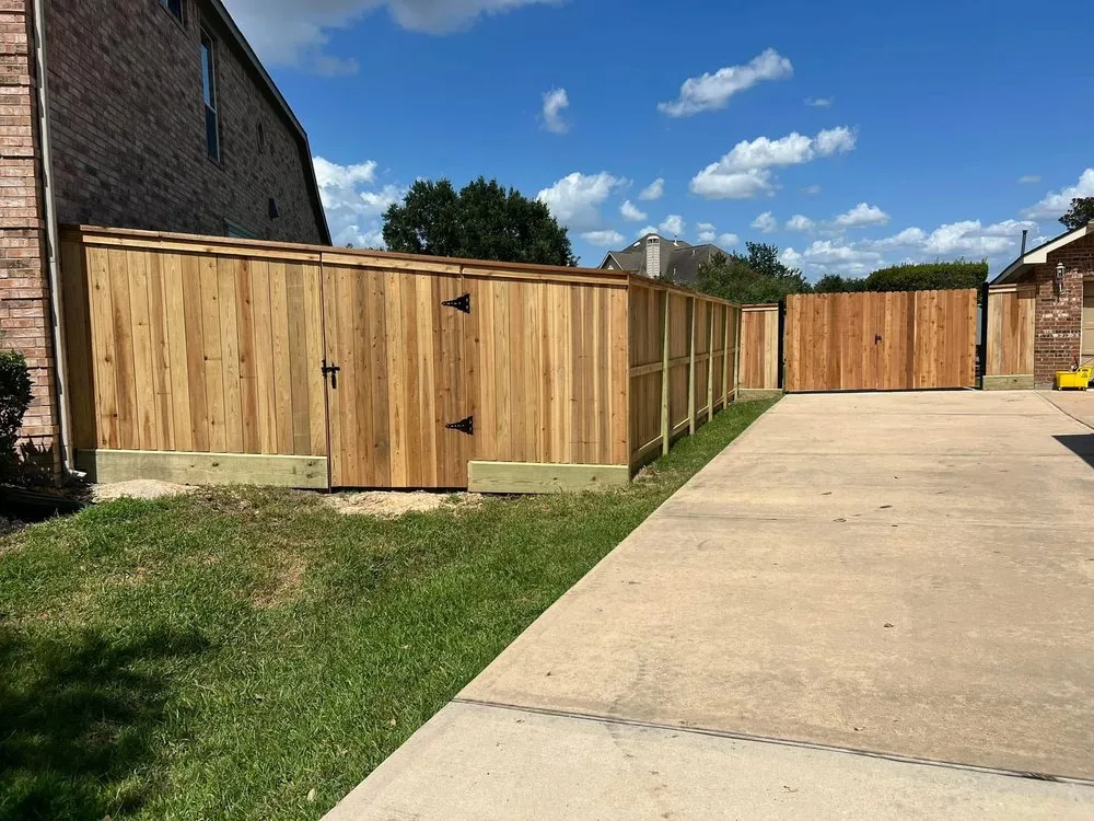 Expert yard cleanup service with custom design across Cypress, TX - Rafter V Services