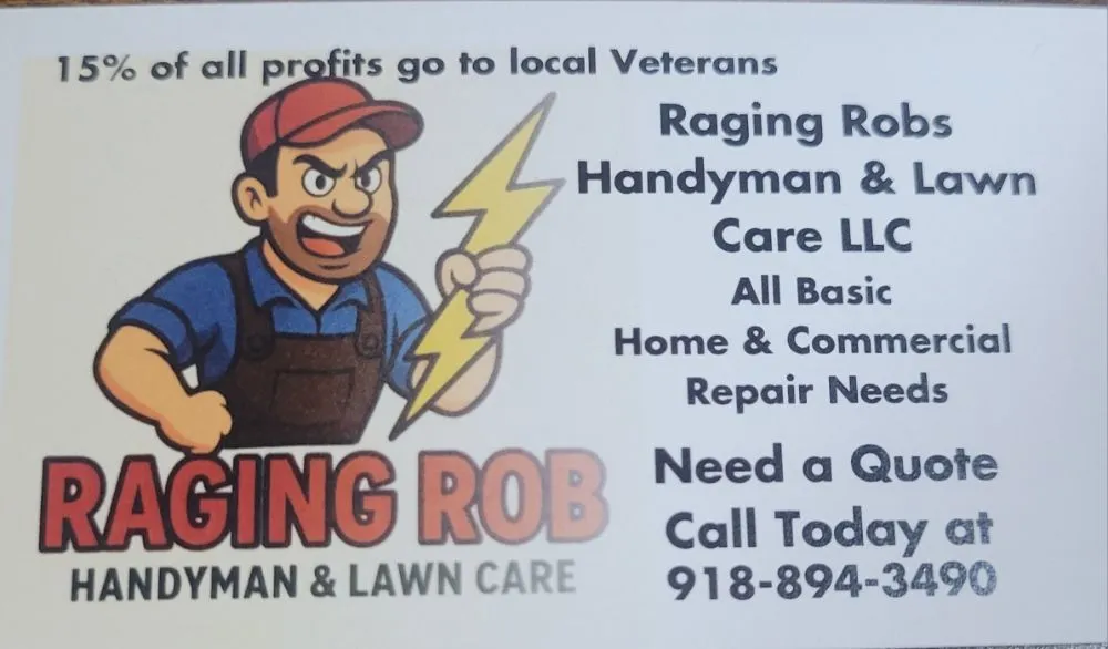Top-rated lawn mowing service in Tulsa, OK - Raging Robs Handyman and Lawncare Services