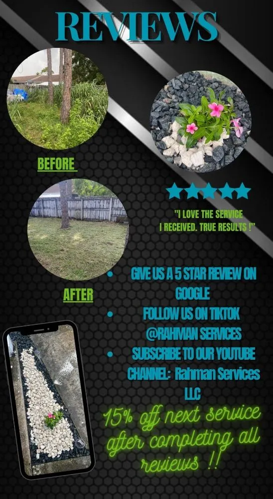 Affordable lawn mowing service for residential properties across West Palm Beach, FL - Rahman Services