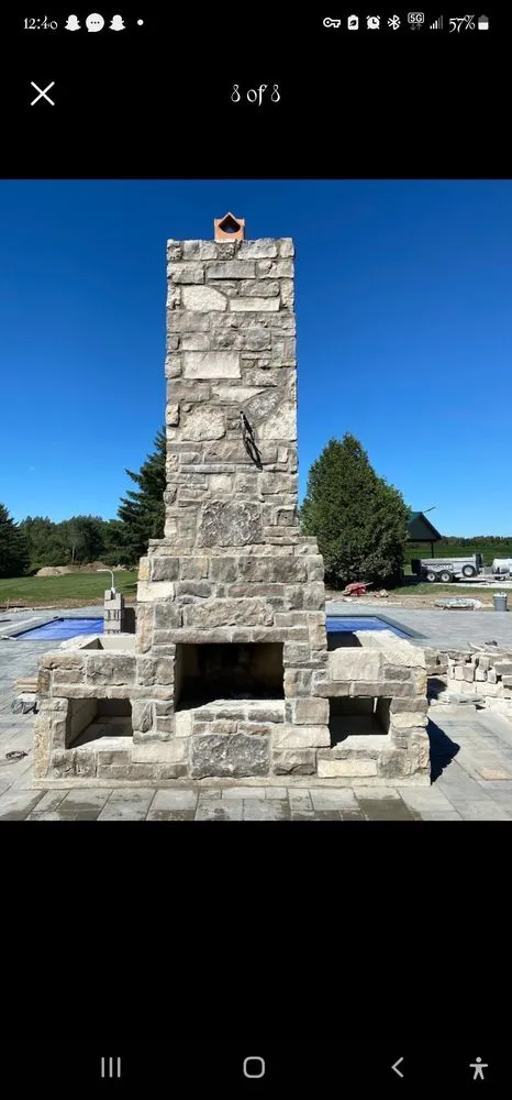 Expert landscape installation in Carsonville, MI by Rah's Artistic Masonry Design