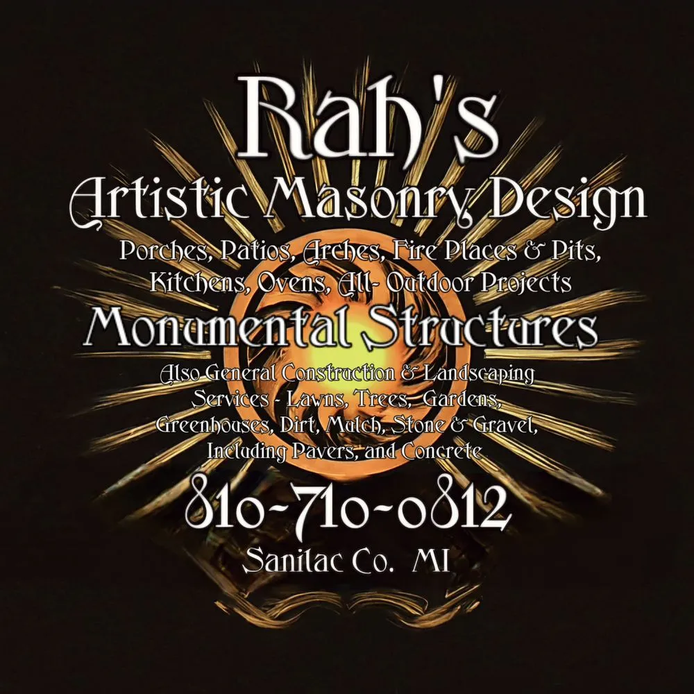 Affordable landscaping services for beautiful yards in Carsonville, MI by Rah's Artistic Masonry Design