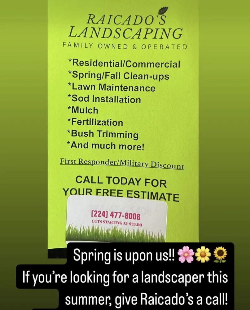 Top-rated yard maintenance experts serving River Grove, IL - Raicado’s Landscaping