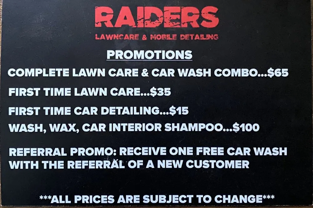 Expert lawn mowing service in Clarksville, TN - Raiders Lawn Care & Mobile Detailing