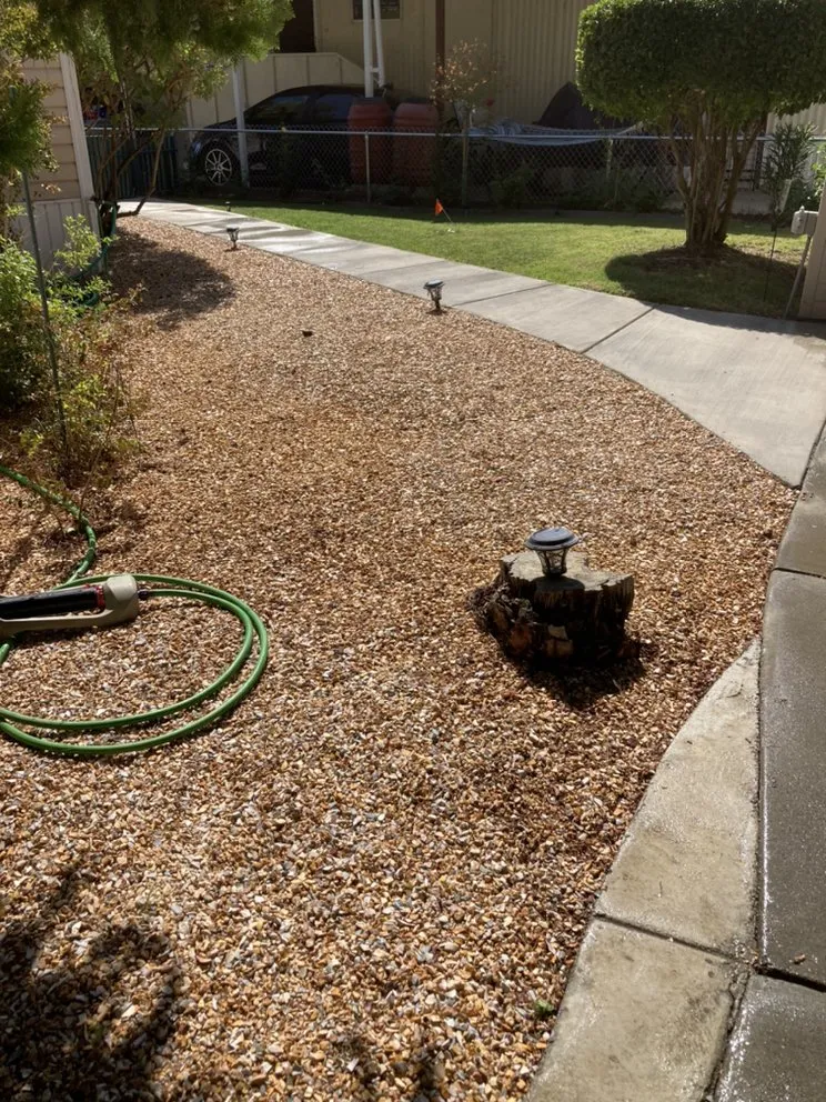 Custom outdoor landscaping for year-round maintenance in Vacaville, CA by Rain Forest Gardening Services