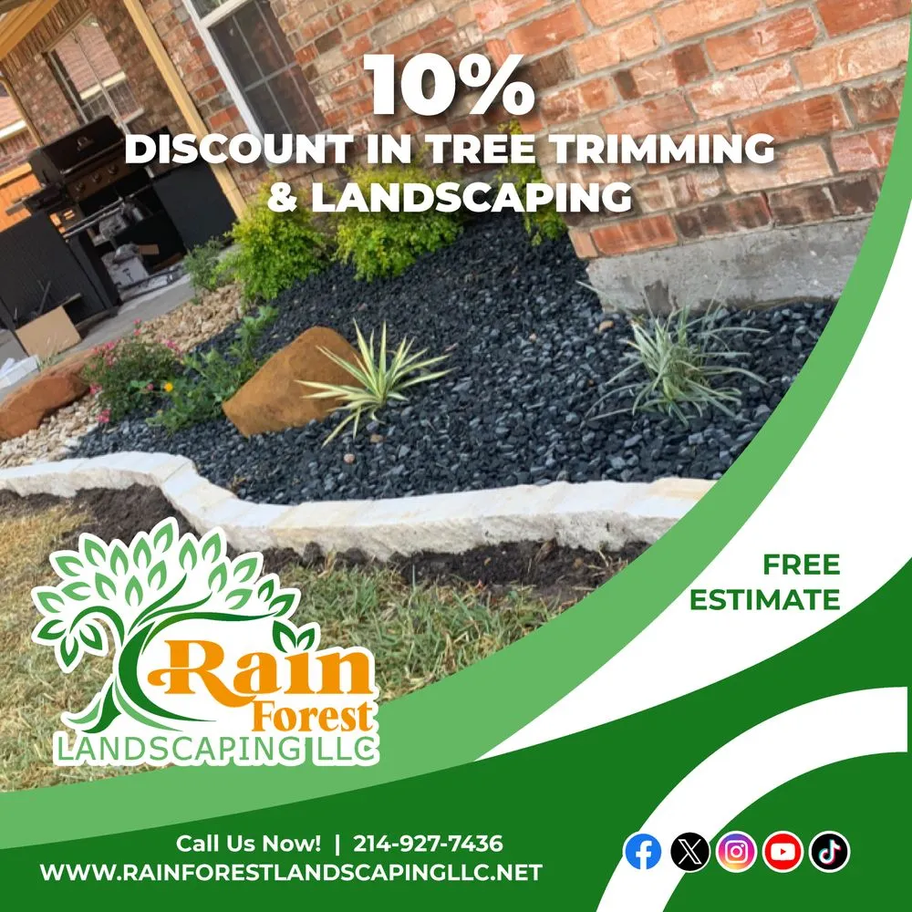 Custom landscape design with custom design across Palmer, TX - Rain Forest Landscaping