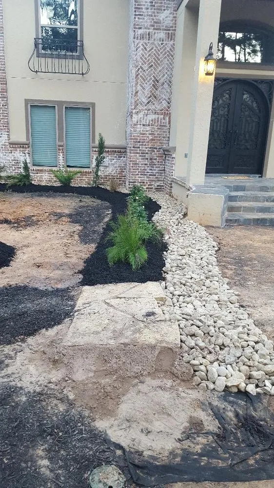 Professional landscape design in Cypress, TX by Rain Master Irrigation & Landscaping