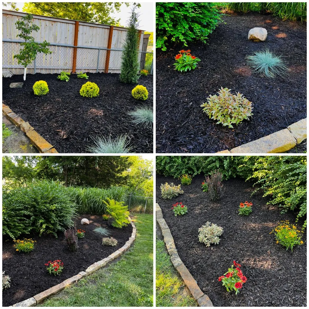 Professional landscape installation in Lincoln, NE by Rain, Sun & Us Landscaping