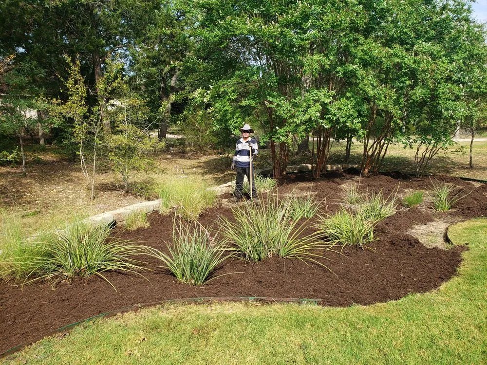 Custom garden landscaping for outdoor upgrades across Smithville, TX - Rain Texas Landscape Service