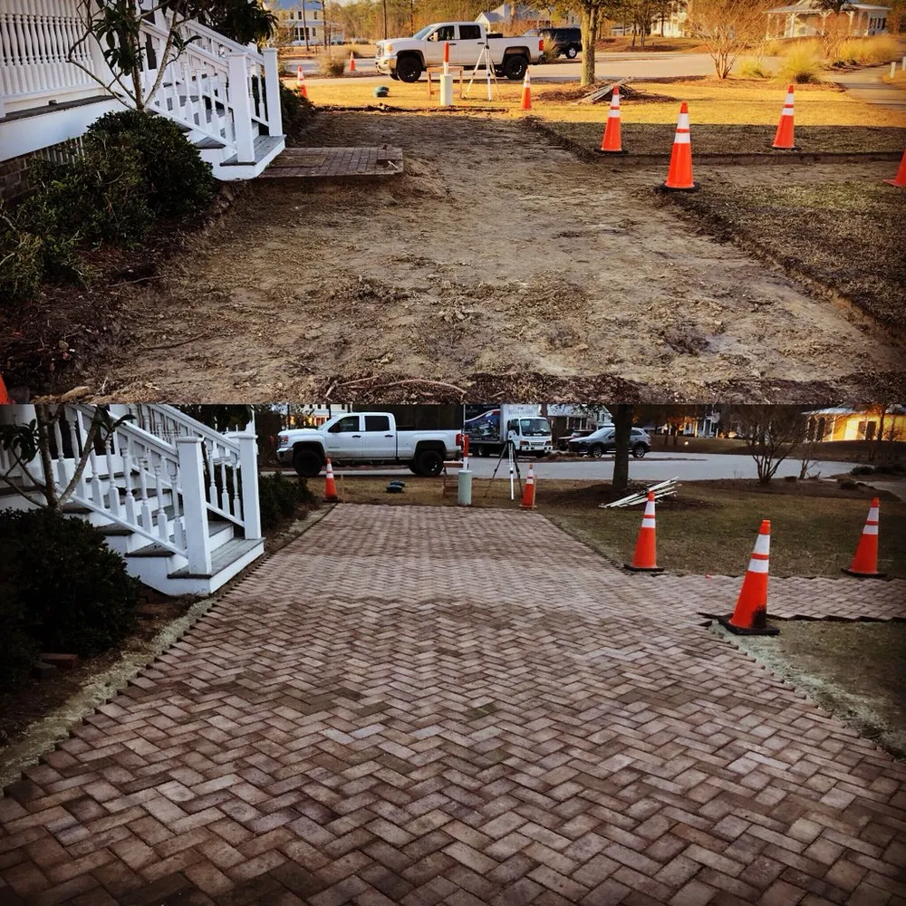 Custom landscaping services in Ernul, NC by Raines Landscape