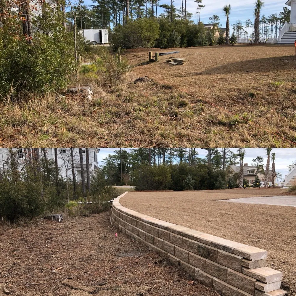 Custom landscape design for outdoor upgrades in Ernul, NC by Raines Landscape