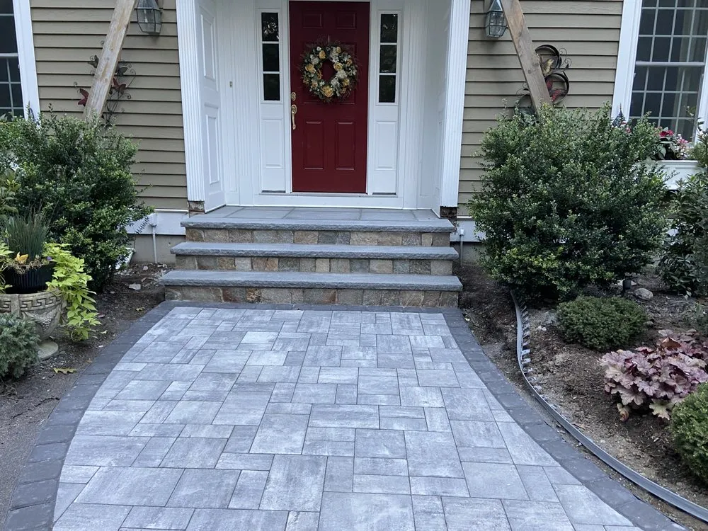 Custom landscaping services in Holliston, MA by Rainforest Landscape