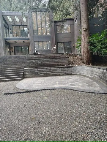 Custom lawn mowing service for residential properties in Covington, WA by Rainforest Rock Design