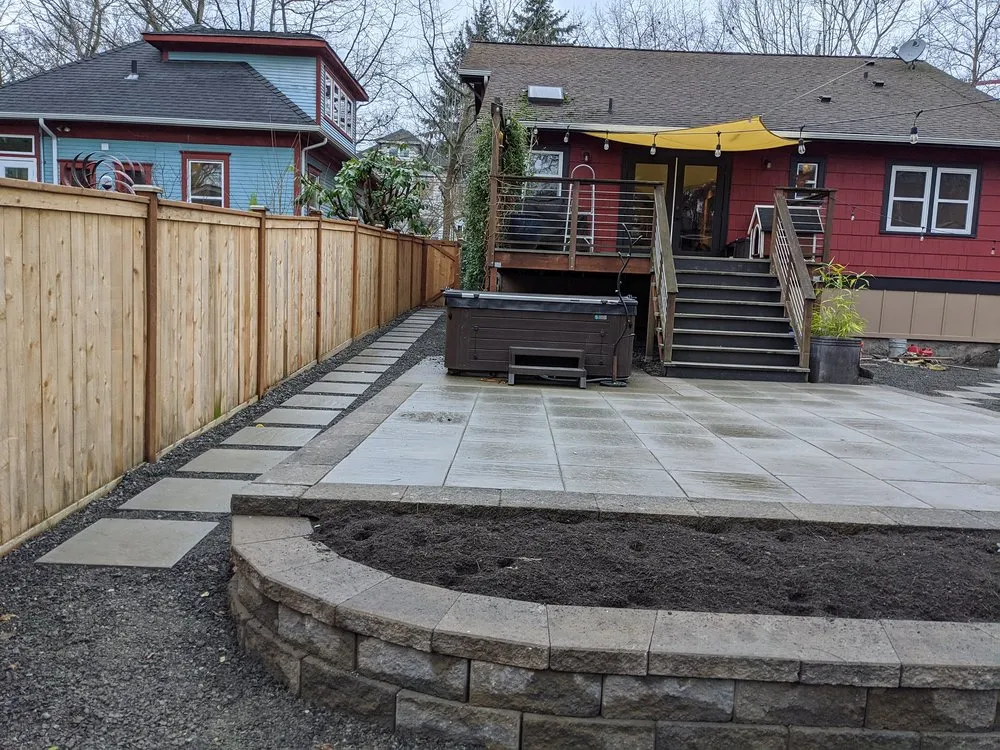 Local lawn mowing service with custom design in Maple Valley, WA by Rainier Rockeries