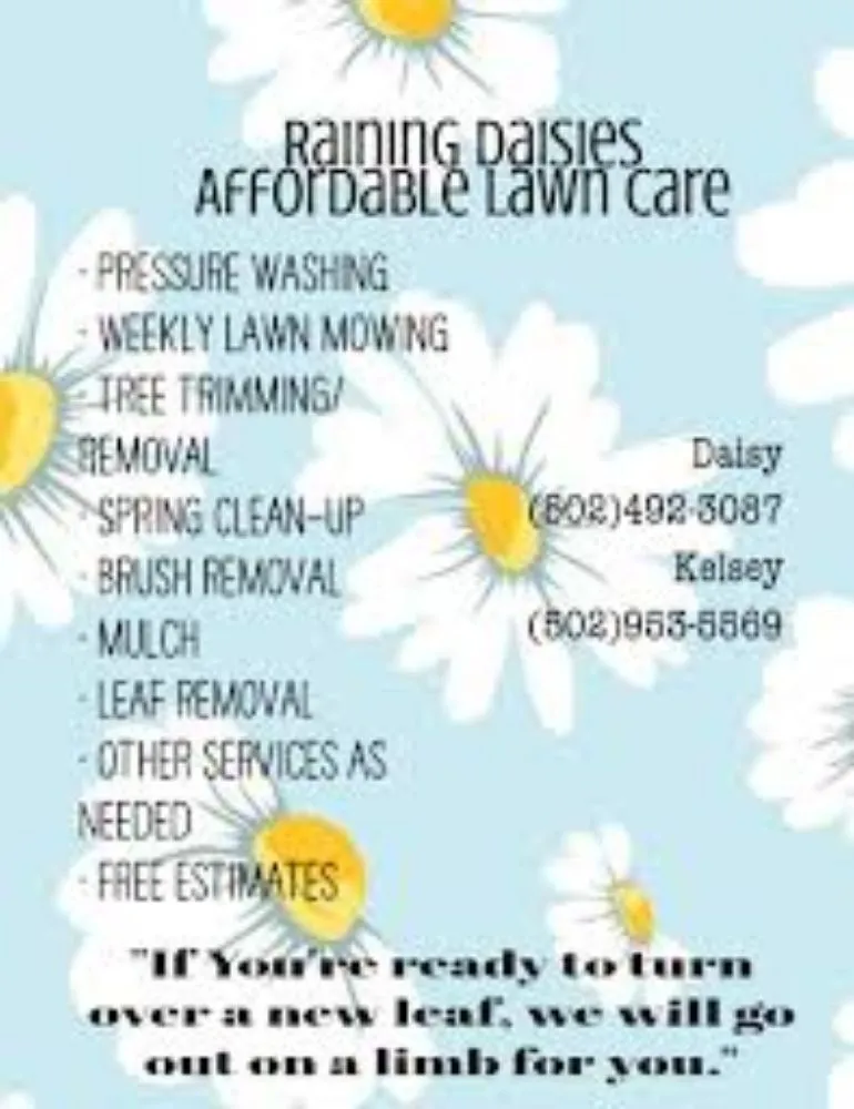 Top-rated lawn care service in Louisville, KY - Raining Daisies