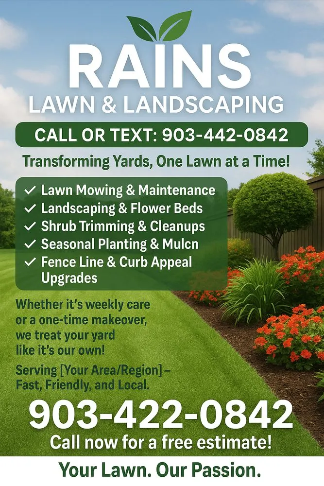 Expert lawn mowing service experts serving Fort Worth, TX - Rains Lawn and Landscaping