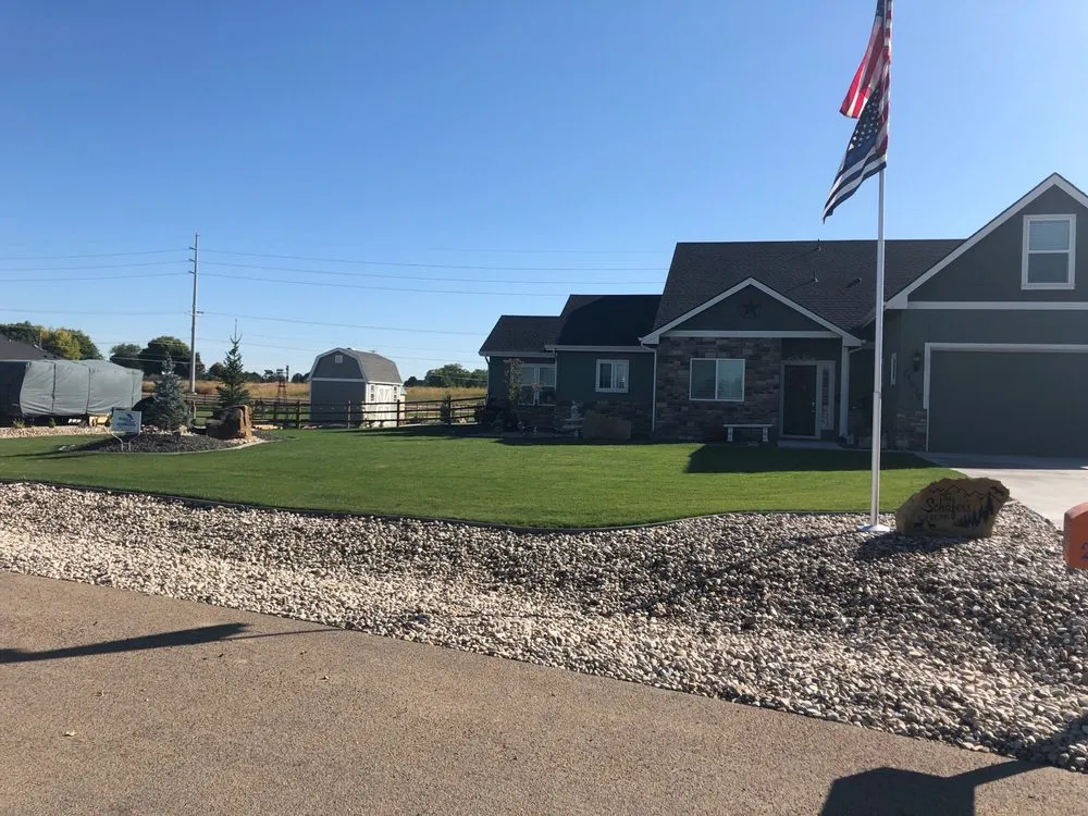 Expert landscape installation in Caldwell, ID - Rainy Day