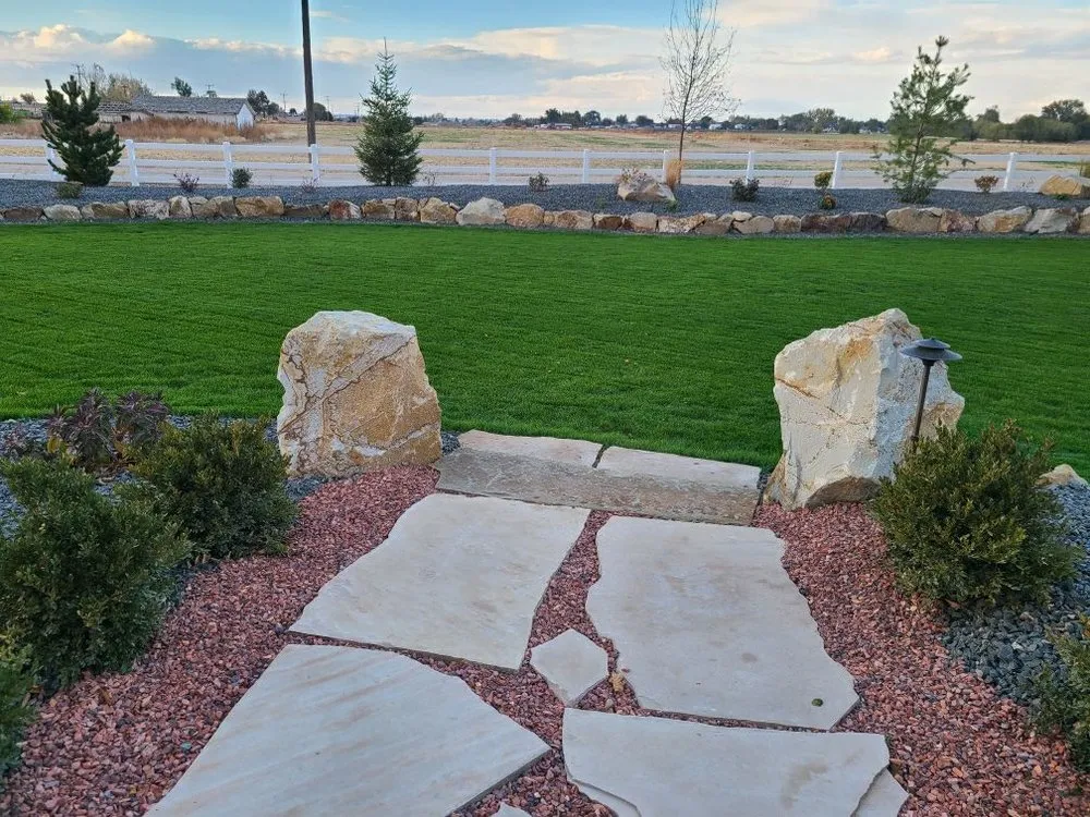 Professional residential landscaping in Caldwell, ID - Rainy Day