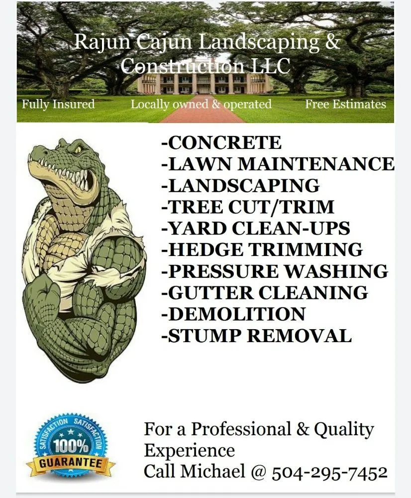 Custom yard cleanup service in Metairie, LA - Rajun Cajun Landscaping & construction