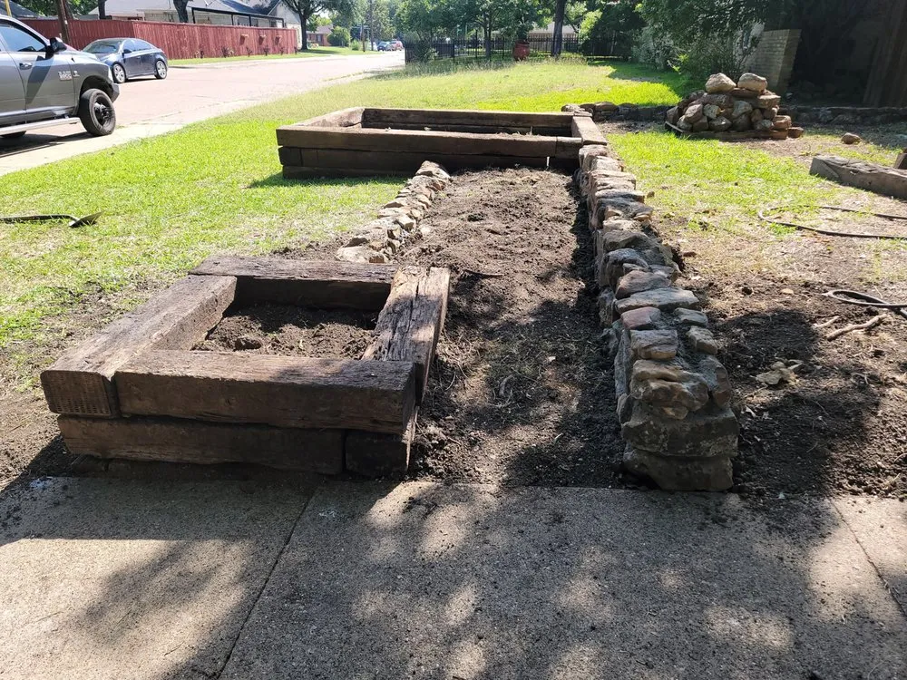 Professional garden landscaping in Aubrey, TX - Ram Construction & Restoration